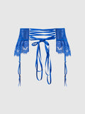 Adelaide Satin & Lace Garter Belt - Frederick's of Hollywood