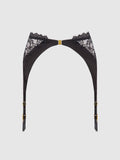 Rising Star Lace & Liquid Satin Garter Belt - Frederick's Of Hollywood