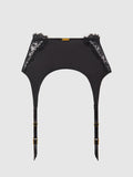 Rising Star Lace & Liquid Satin Garter Belt - Frederick's Of Hollywood