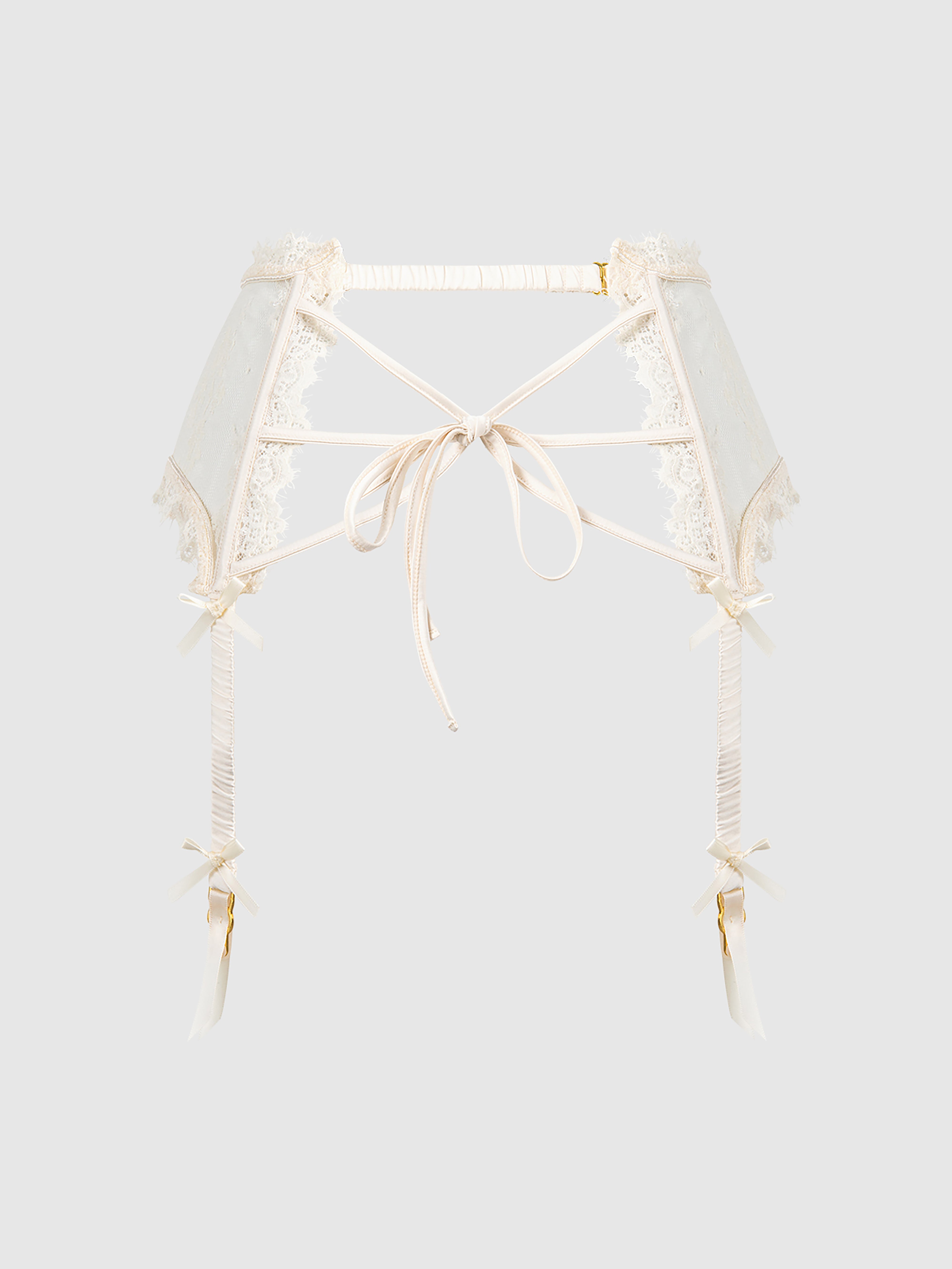 Luella Lace Garter Belt - Frederick's of Hollywood