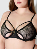 Melrose Strappy Cutout Bra - Frederick's of Hollywood