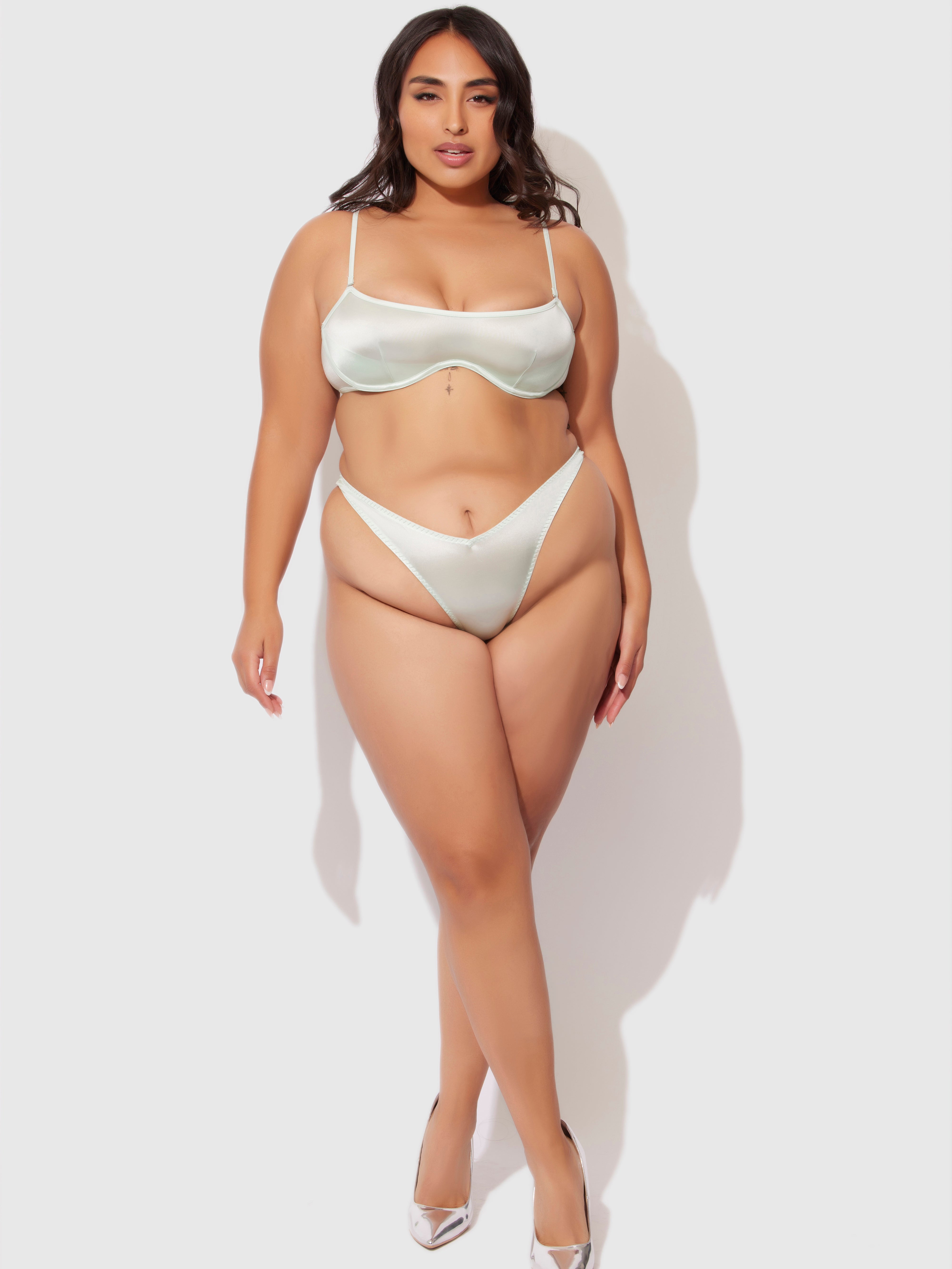 Neev Oil Slick Unlined Bandeau Bra - Fredericks fo Hollywood