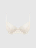 Rosalind Lace Cup Bra With Satin Half Cup - Frederick's of Hollywood