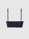 Harlow Embroidered Mesh Push Up Longline Demi Bra - Frederick's of Hollywood