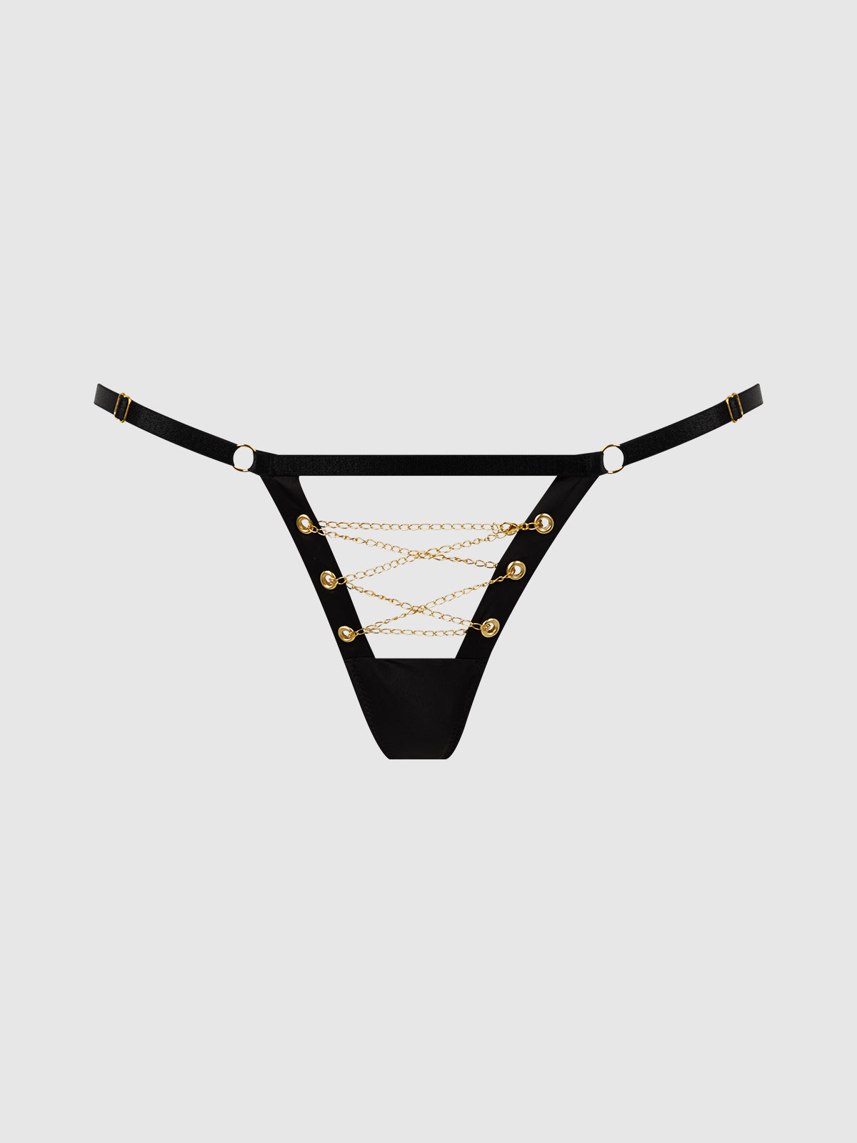 Maeve Chain Lace Up G-String - Frederick's of Hollywood