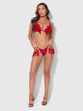 Hendrix Faux Leather With Detachable Fringe Thong - Frederick's of Hollywood