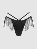Lune Beaded & Strappy Thong - Frederick's of Hollywood