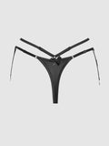 Lune Beaded & Strappy Thong - Frederick's of Hollywood