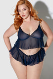 Rowen Chiffon Sleep Cami & Panty - Frederick's of Hollywood