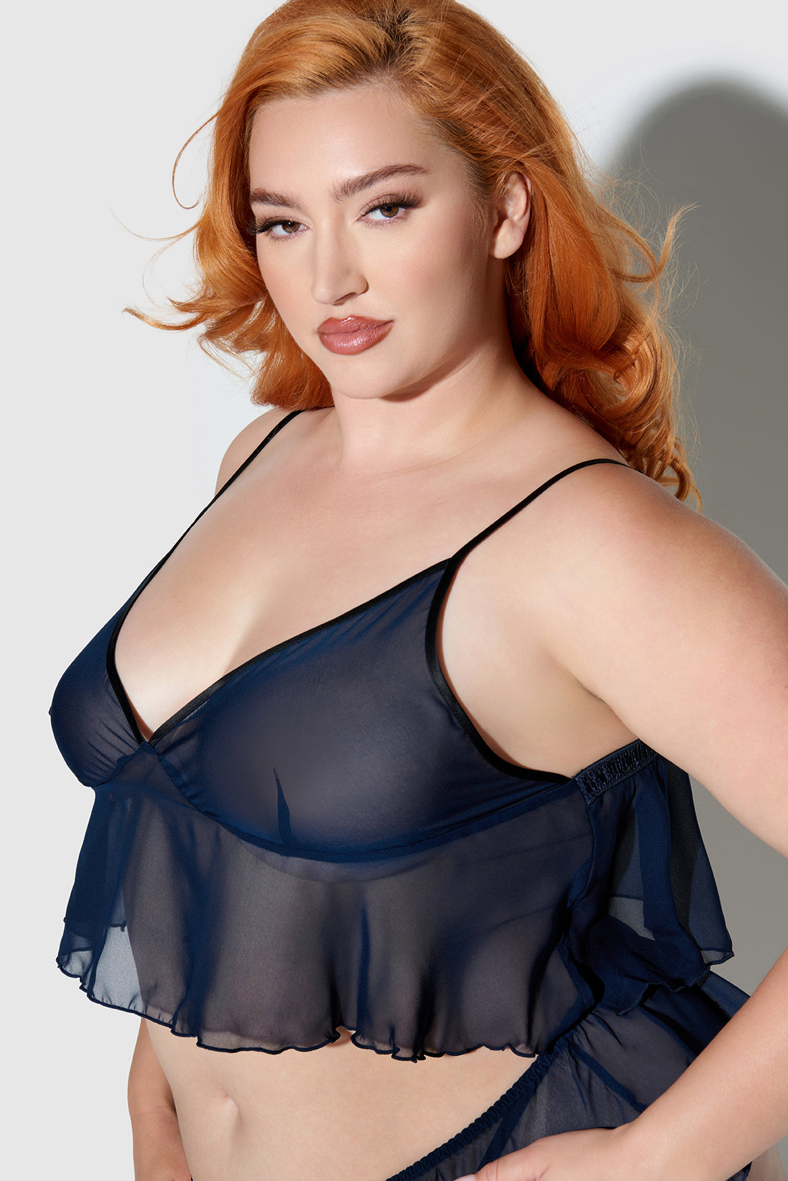 Rowen Chiffon Sleep Cami & Panty - Frederick's of Hollywood