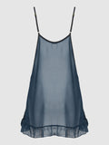 Rowen Chiffon Gathered Babydoll Slip - Frederick's of Hollywood