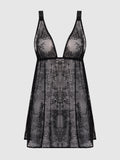 Pia Lace Unlined Soft Cup Babydoll - Frederick's Of Hollywood