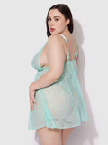 Pia Lace Unlined Soft Cup Babydoll - Frederick's of Hollywood