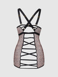 Pia Shine Mesh Strappy Back Chemise - Frederick's of Hollywood