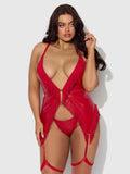 Hendrix Faux Leather & Fringe Chemise - Frederick's of Hollywood