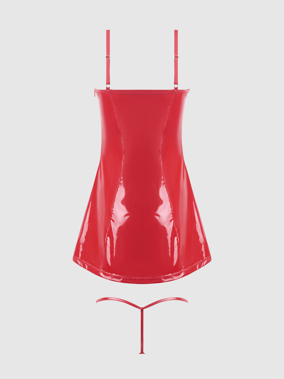 Phoenix Patent Underwire Chemise & G-String Set - Frederick's of Hollywood