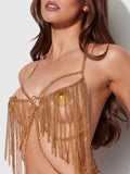 Ziggy Draped Chain Chemise - Gold