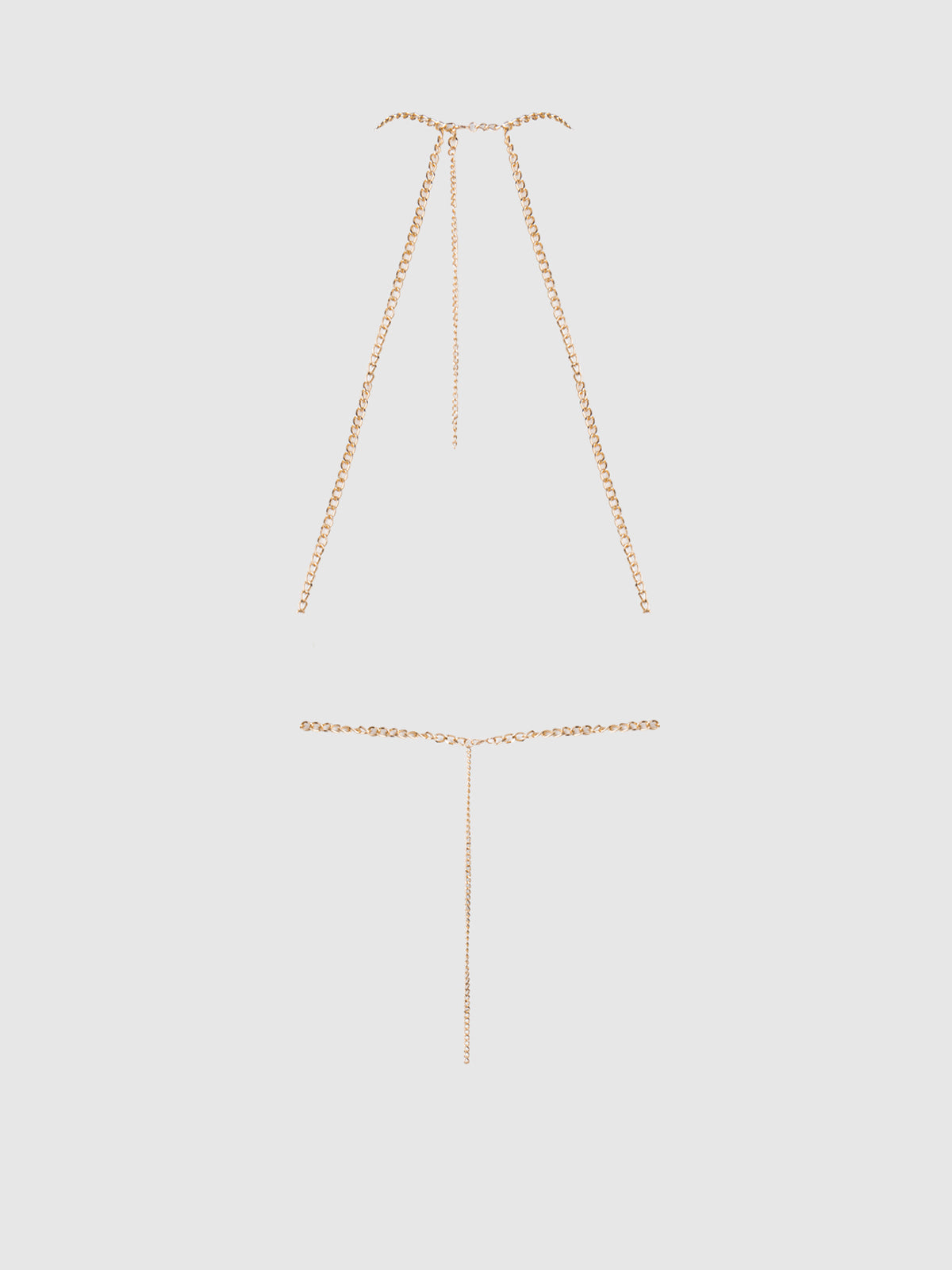 Ziggy Draped Chain Chemise - Gold