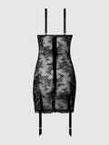 Rosalind Satin & Lace Underwire Chemise - Fredericks of Hollywood