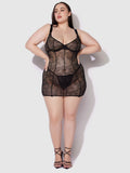 Pia Lace Unlined Underwire Chemise - Frederick's of Hollywood