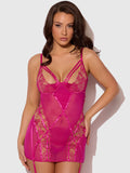 Venus Lace Strappy Chemise & G-String Set - Frederick's of Hollywood