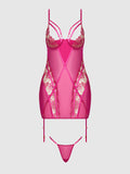 Venus Lace Strappy Chemise & G-String Set - Frederick's of Hollywood