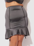 Neev Oil Slick Garter Half Slip Skirt - Fredericks of Hollywood