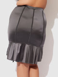 Neev Oil Slick Garter Half Slip Skirt - Fredericks of Hollywood