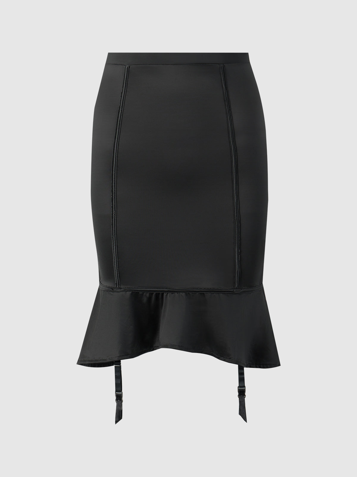 Neev Oil Slick Garter Half Slip Skirt - Frederick's of Hollywood
