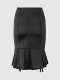 Neev Oil Slick Garter Half Slip Skirt - Frederick's of Hollywood