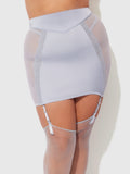 Serenity Lace & Satin Backless Half Skirt - Frederick's of Hollywood