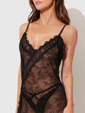 Luella Lace Wrap Maxi Gown - Frederick's Of Hollywood