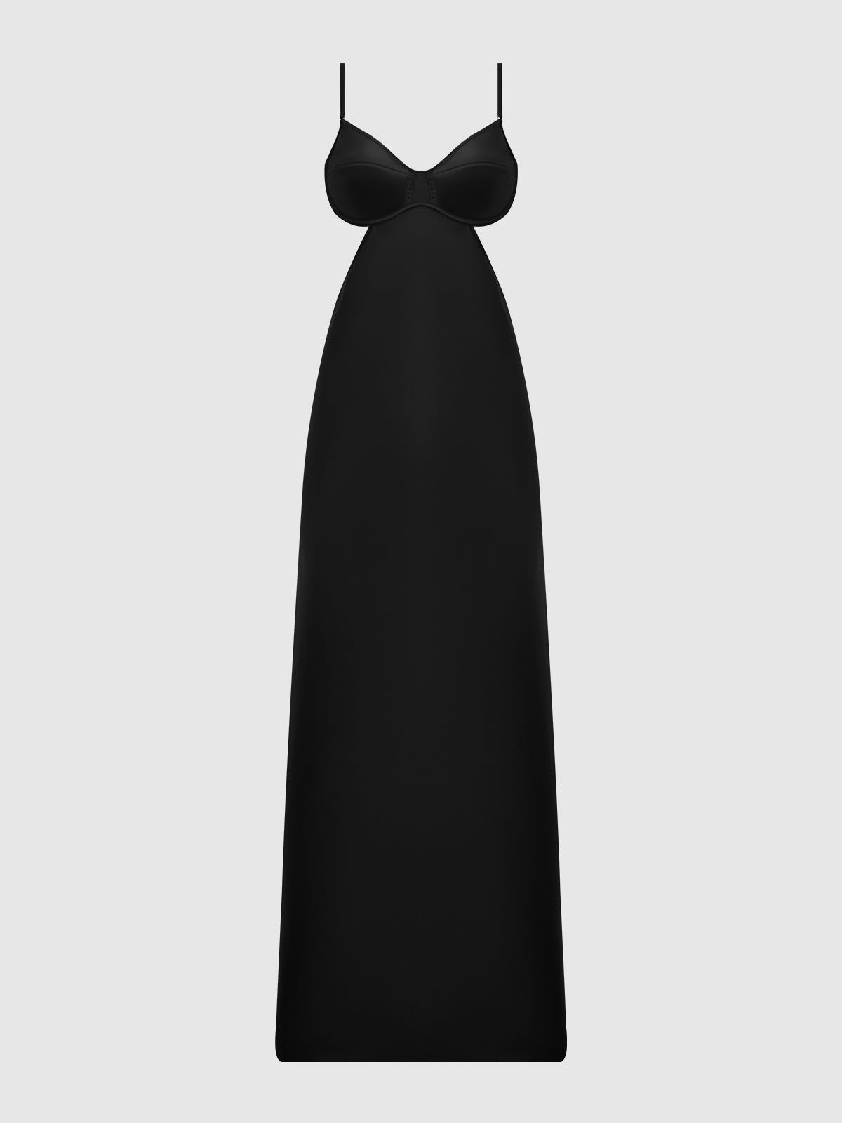 Petra Satin Monowire Cutout Gown - Frederick's of Hollywood