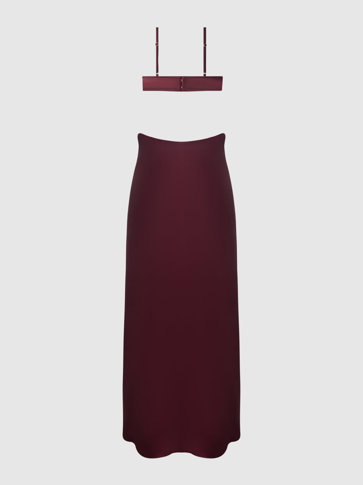 Petra Satin Monowire Cutout Gown - Frederick's of Hollywood