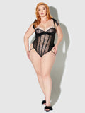 Melrose Embroidered Teddy - Fredericks Of Hollywood