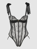 Melrose Embroidered Teddy - Fredericks Of Hollywood