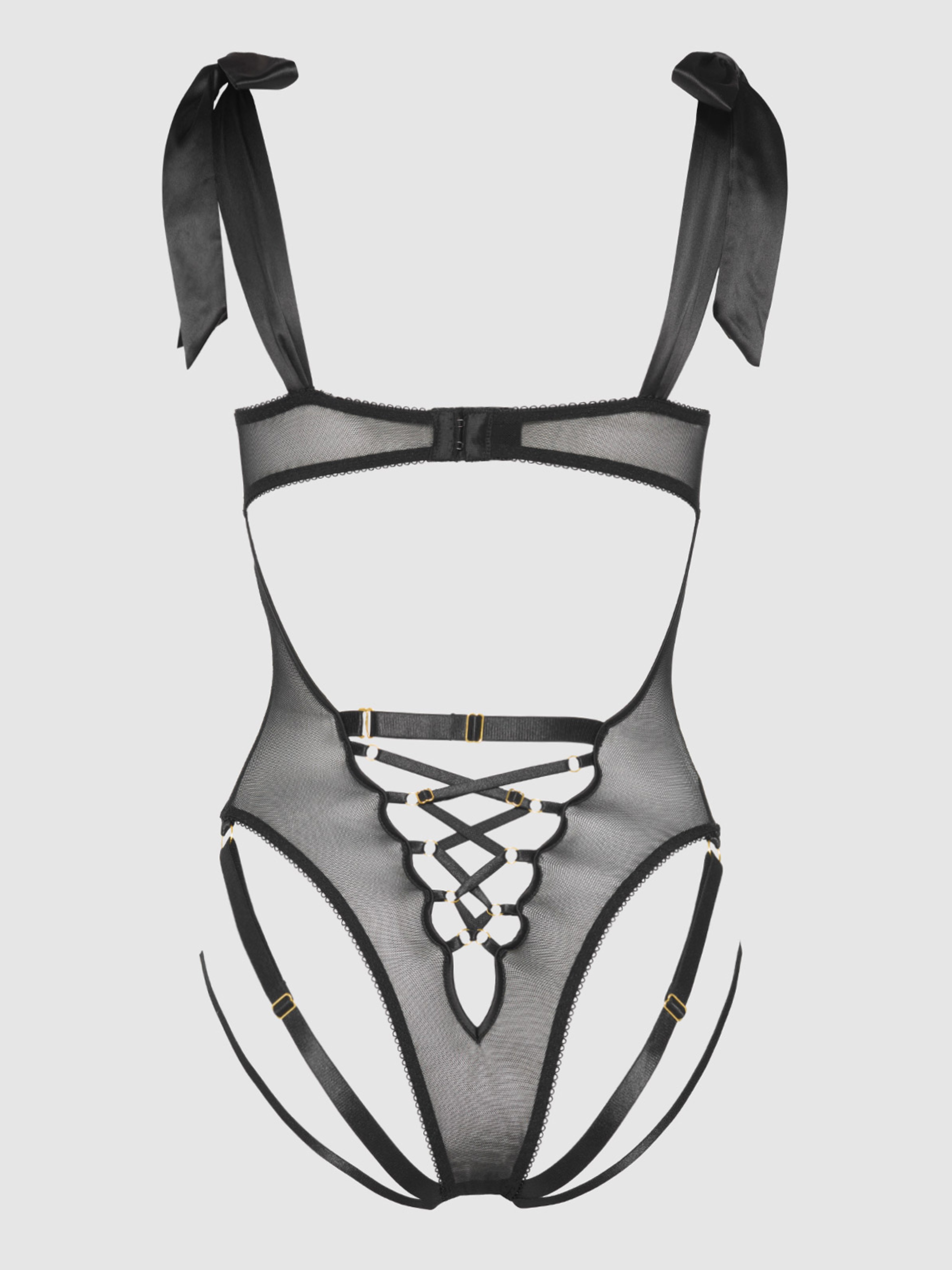 Melrose Embroidered Teddy - Fredericks Of Hollywood