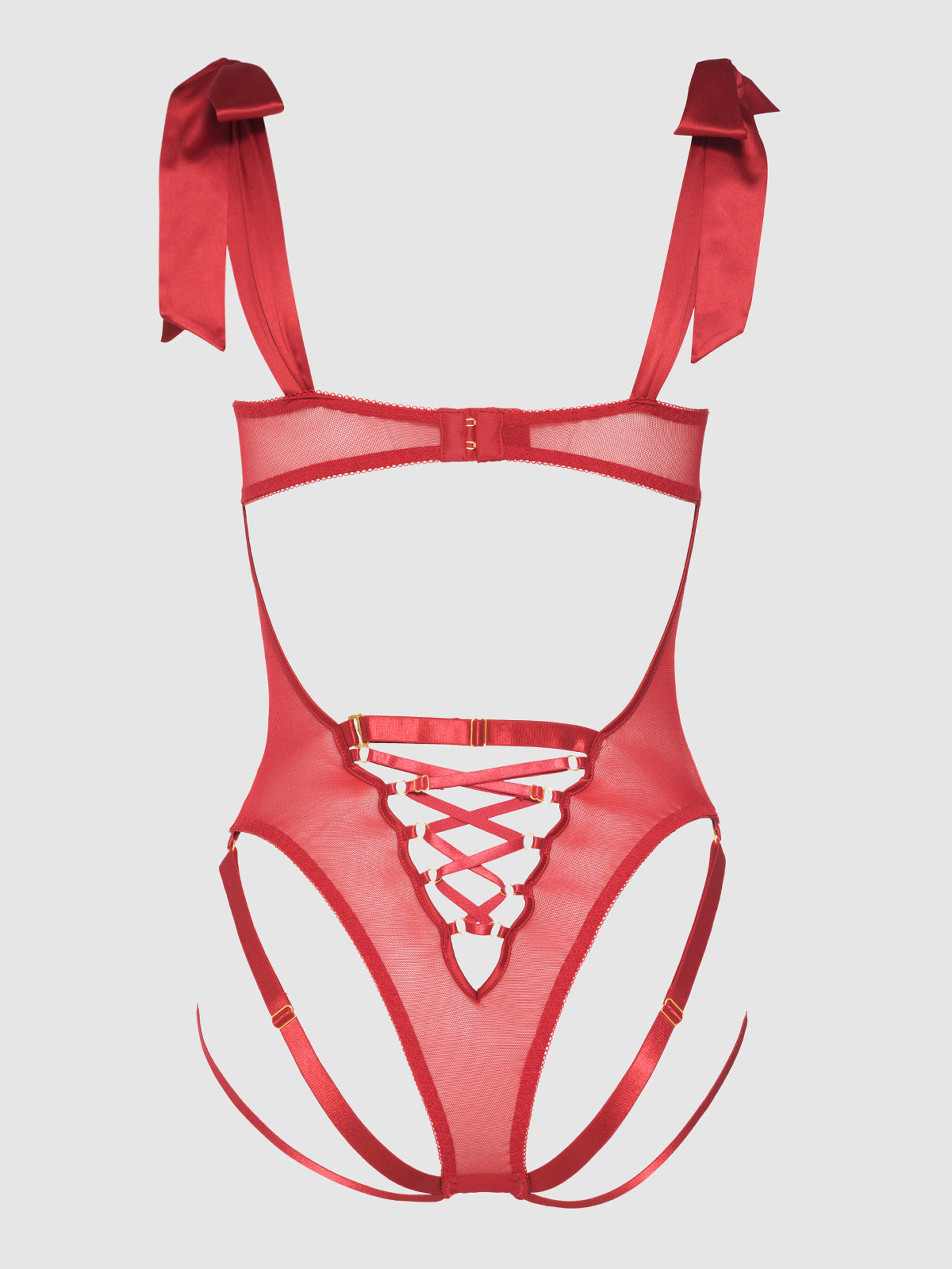 Melrose Embroidered Teddy - Fredericks Of Hollywood