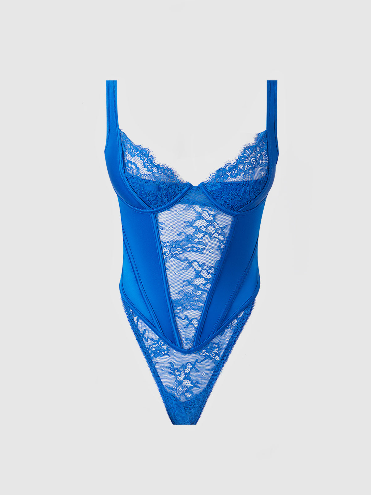 Adelaide Satin & Lace Teddy - Frederick's of Hollywood