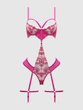Venus Lace Strappy & Thigh Gartered Teddy - Frederick's of Hollywood