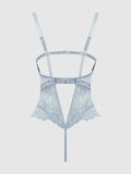 Lace & Satin Underwire Cutout Teddy - Frederick's of Hollywood
