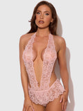 Rosalind Lace Crotchless & Pearl Teddy - Frederick's of Hollywood
