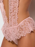 Rosalind Lace Crotchless & Pearl Teddy - Frederick's of Hollywood