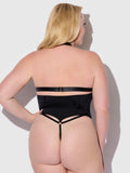 Raven Strappy Crotchless & Backless Teddy - Frederick's of Hollywood