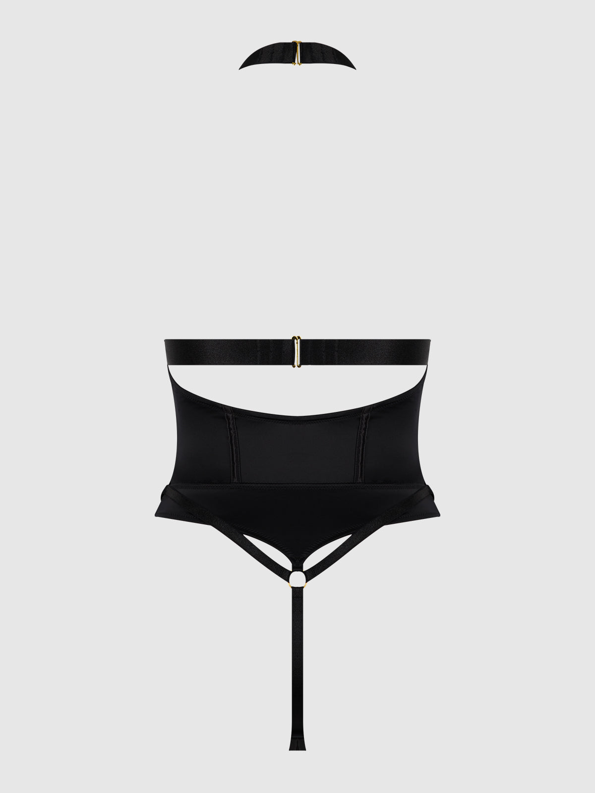 Raven Strappy Crotchless & Backless Teddy - Frederick's of Hollywood