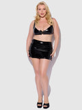 Phoenix Patent Grommet Bralette, Mini Skirt & G-String - Frederick's of Hollywood