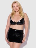 Phoenix Patent Grommet Bralette, Mini Skirt & G-String - Frederick's of Hollywood
