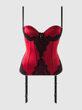 Lexi Liquid Satin Adjustable Push Up Corset - Frederick's of Hollywood