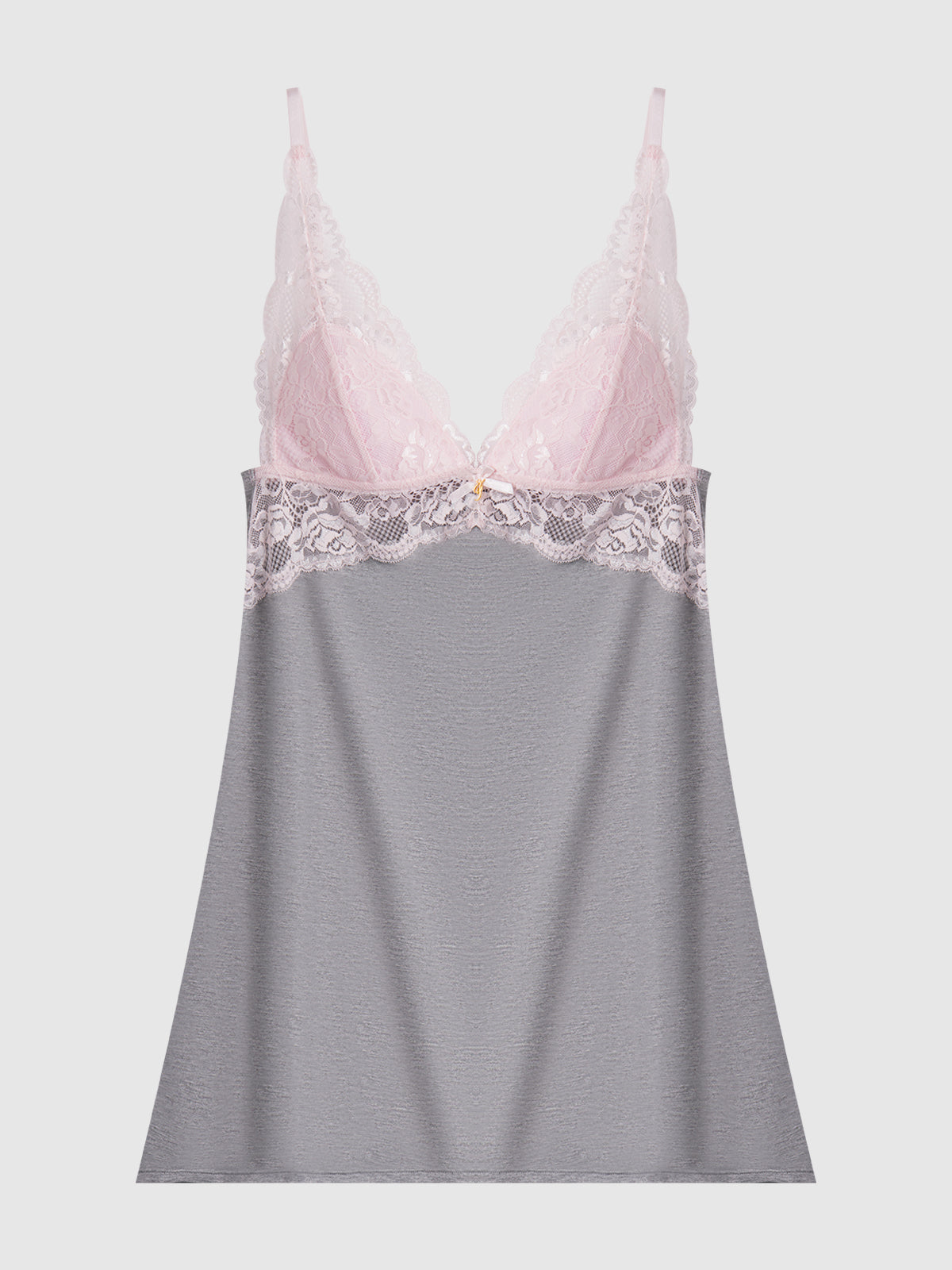 Lily Jersey & Lace Sleep Slip - Frederick's of Hollywood