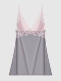 Lily Jersey & Lace Sleep Slip - Frederick's of Hollywood